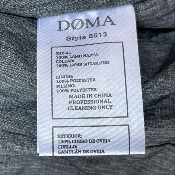 Doma leather lamb tan jacket size medium - Picture 13 of 17